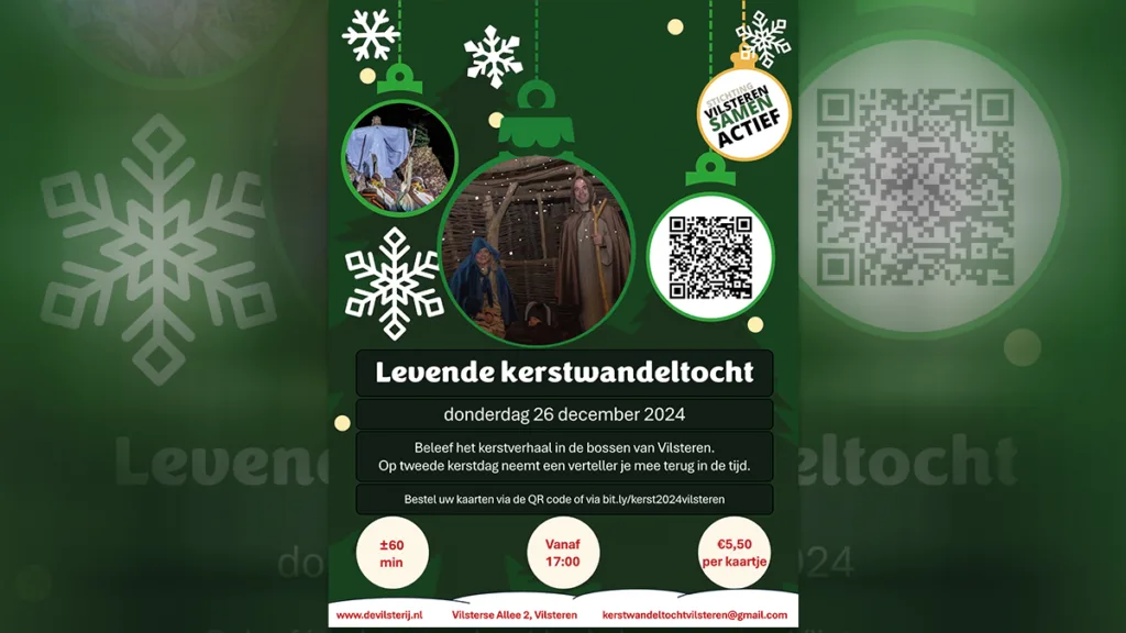 Een uur lang kerstbeleving in de bossen van Vilsteren