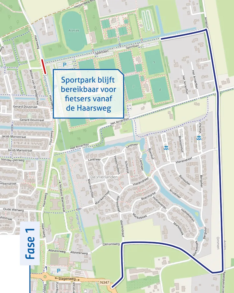 Let op: Afsluiting Haarsweg in Ommen vanaf 17 april