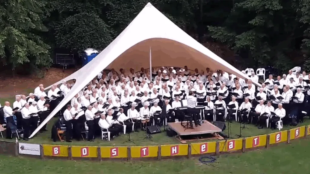 Gratis concert Oost Nederlands Mannenkoor in Bostheater Ommen