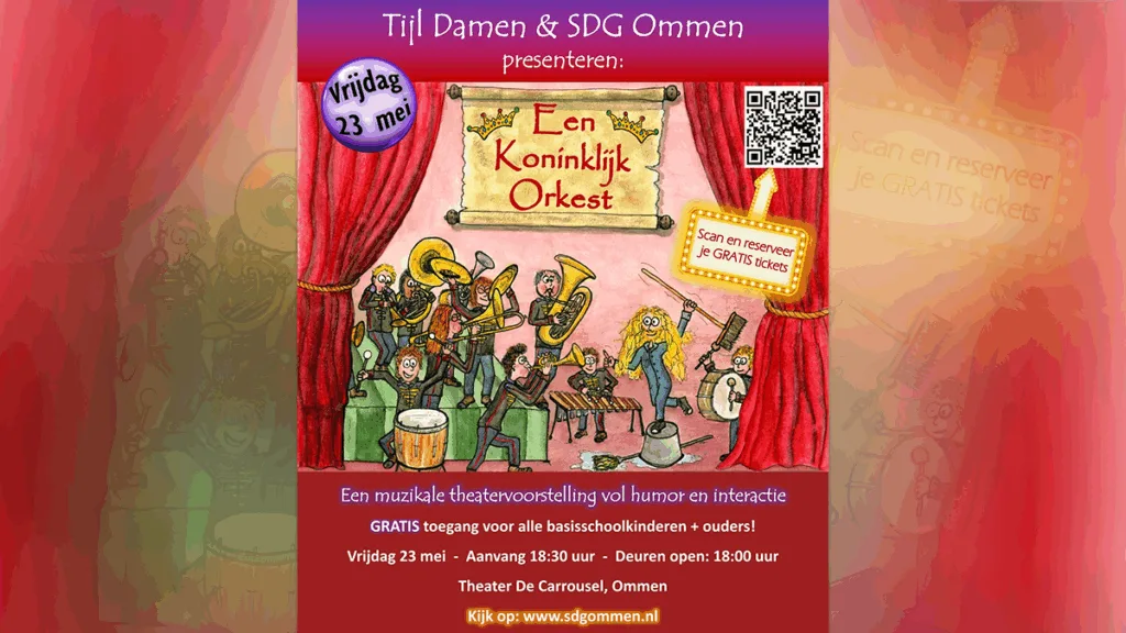 Gratis muzikale kindervoorstelling in theater de Carrousel