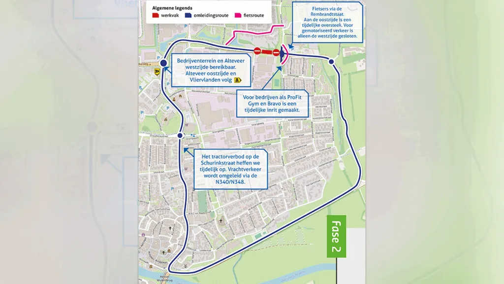 Afsluiting rotonde Slagenweg &ndash; Haarsweg voor aanleg fietstunnel
