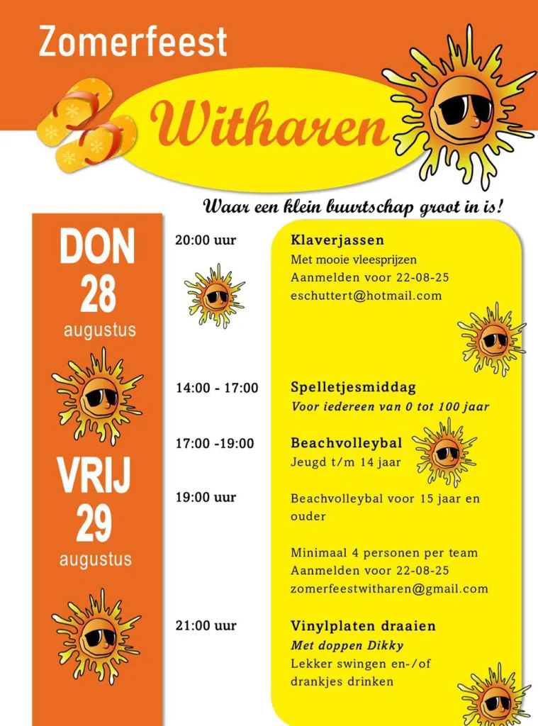 Zomerfeest Witharen: Vier dagen feest voor jong en oud