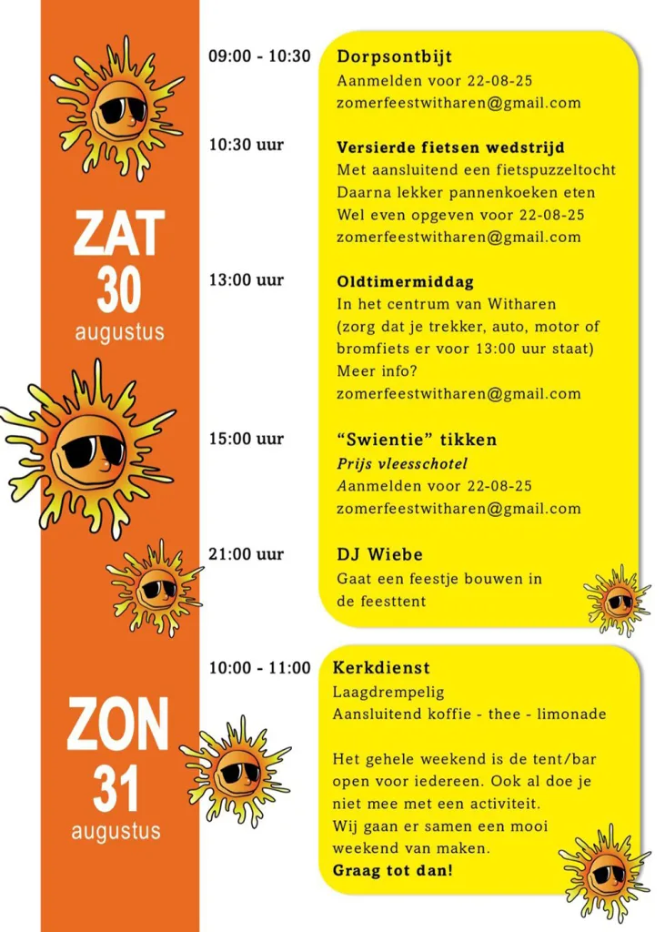 Zomerfeest Witharen: Vier dagen feest voor jong en oud