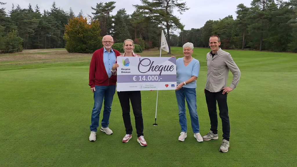 &euro;14.000 voor nieuw hospice Ommen dankzij Golfclub