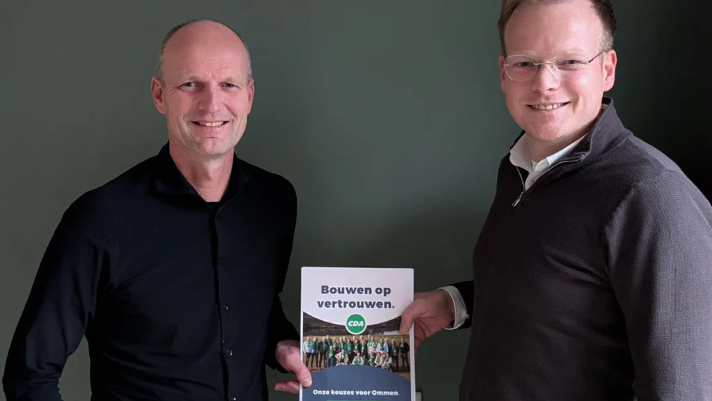 CDA Ommen presenteert verkiezingsprogramma en start campagne