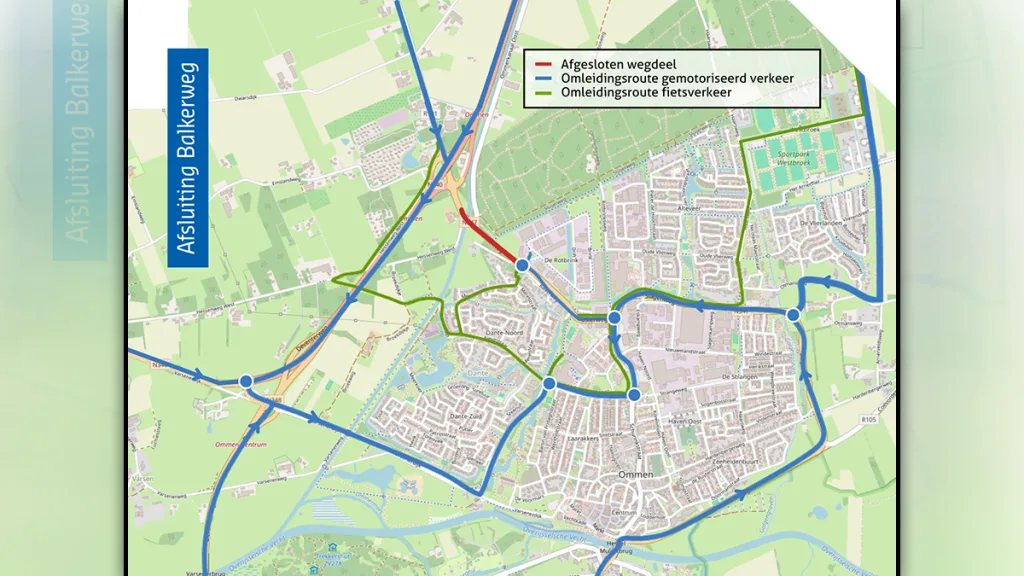 Balkerweg ruim vijf weken dicht voor groot onderhoud