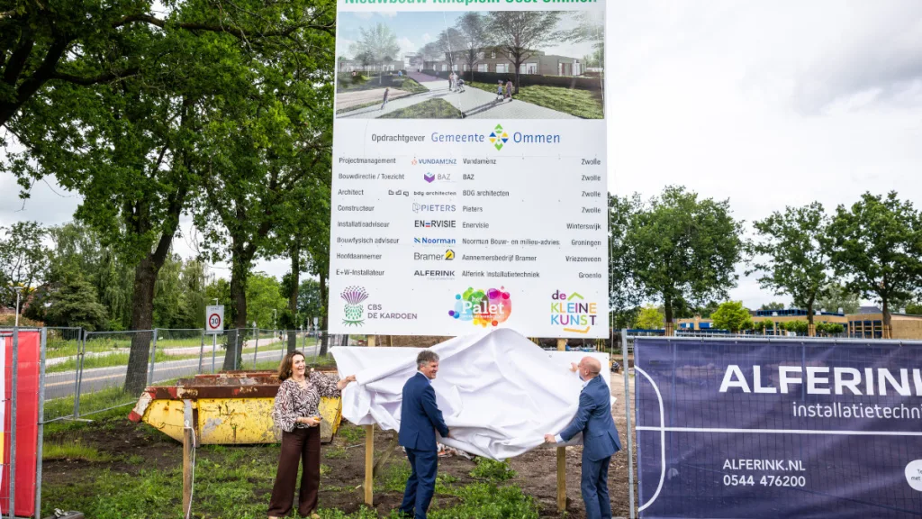 Startsein voor nieuwbouw Kindplein Oost in Ommen Startsein voor nieuwbouw Kindplein Oost in Ommen